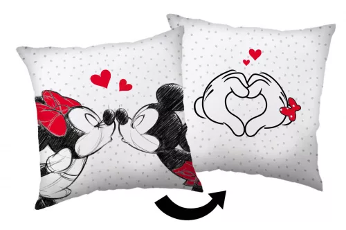 Disney Minnie, Mickey Love párna, díszpárna 40x40 cm