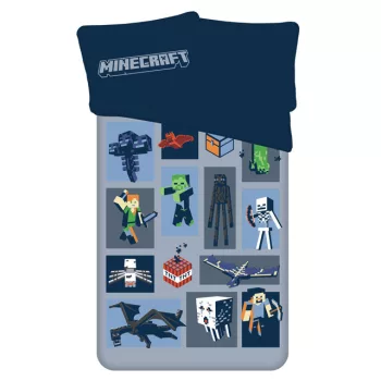  Minecraft Emblematic ágyneműhuzat 140×200cm, 70×90 cm microfibre