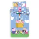 Peppa malac Up and Away ágyneműhuzat 140×200cm, 70×90 cm