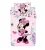 Disney Minnie Flowers gyerek, ovis ágyneműhuzat 100×135cm, 40×60 cm