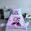 Disney Minnie Flowers gyerek, ovis ágyneműhuzat 100×135cm, 40×60 cm