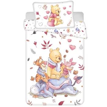   Disney Micimackó Autumn Hug gyerek, ovis ágyneműhuzat 100×135 cm, 40×60 cm