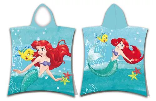 Disney Hercegnők Ariel törölköző poncsó 50x115 cm