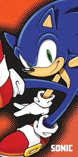 Sonic a sündisznó Fearless fürdőlepedő, strand törölköző 70x140cm