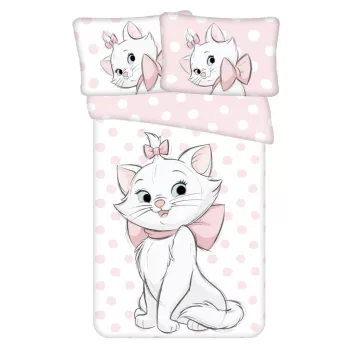   Disney Marie Dots gyerek, ovis ágyneműhuzat 100×135 cm, 40×60 cm