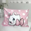 Disney Marie Dots gyerek, ovis ágyneműhuzat 100×135 cm, 40×60 cm