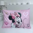 Disney Minnie Powder Pink gyerek, ovis ágyneműhuzat 100×135 cm, 40×60 cm