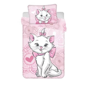   Disney Marie Aristocat gyerek, ovis ágyneműhuzat 100×135 cm, 40×60 cm