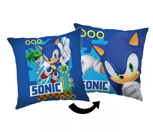 Sonic a sündisznó Coin Chase párna, díszpárna 40x40 cm