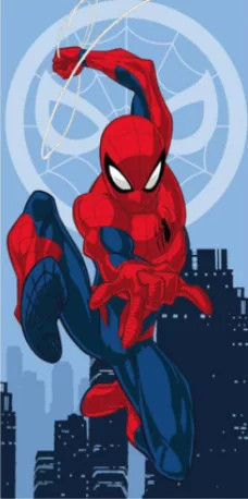 Pókember Jump Hero fürdőlepedő, strand törölköző 70x140cm