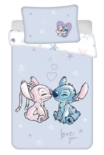 Disney Lilo és Stitch, A csillagkutya Purple gyerek, ovis ágyneműhuzat 100×135 cm, 40×60 cm
