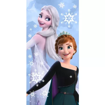   Disney Jégvarázs Royal Sisters fürdőlepedő, strand törölköző 70x140cm