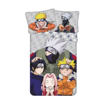Naruto Grey ágyneműhuzat 140×200cm, 70×90 cm