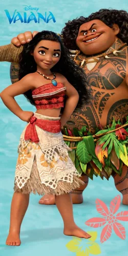 Disney Vaiana Adventure fürdőlepedő, strand törölköző 70x140cm