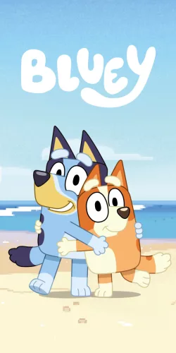 Bluey Beach Hug fürdőlepedő, strand törölköző 70x140cm