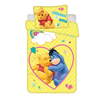   Disney Micimackó Smile gyerek, ovis ágyneműhuzat 100×135 cm, 40×60 cm