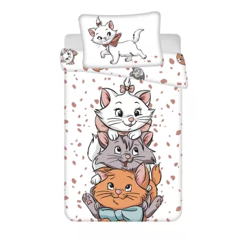   Disney Marie Friends gyerek, ovis ágyneműhuzat 100×135 cm, 40×60 cm