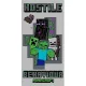 Minecraft Hostile Behaviour fürdőlepedő, strand törölköző 70x140cm