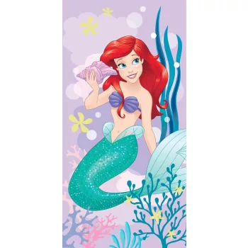  Disney Hercegnők Ariel Pink fürdőlepedő, strand törölköző 70x140cm