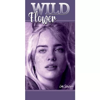   Billie Eilish Wild Flower fürdőlepedő, strand törölköző 70x140cm