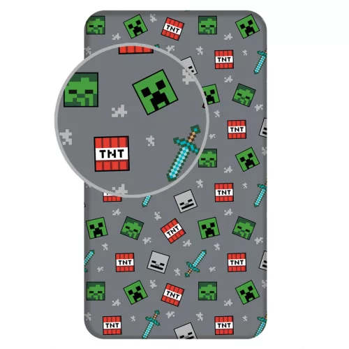 Minecraft We Got This gumis lepedő 90x200 cm