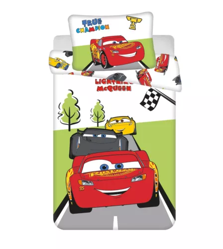 Disney Verdák Champion gyerek, ovis ágyneműhuzat 100×135 cm, 40×60 cm