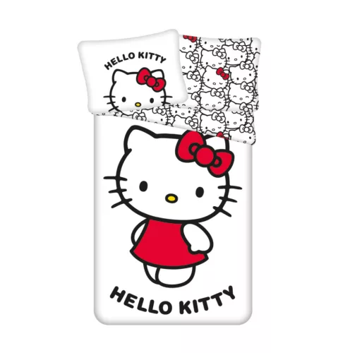 Hello Kitty White ágyneműhuzat 135×200cm, 80×80 cm