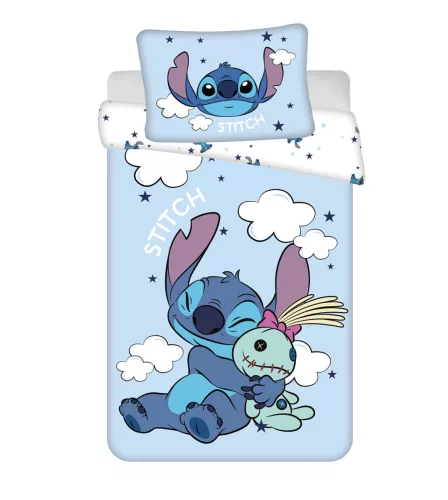 Disney Lilo és Stitch, A csillagkutya Clouds gyerek, ovis ágyneműhuzat 100×135 cm, 40×60 cm