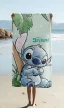 Disney Lilo és Stitch, A csillagkutya Tropical Cutie fürdőlepedő, strand törölköző 70x140cm (Fast Dry)