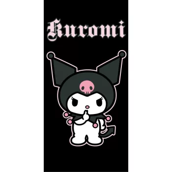   Hello Kitty Kuromi Black fürdőlepedő, strand törölköző 70x140cm