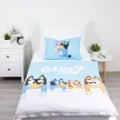 Bluey Family gyerek, ovis ágyneműhuzat 100×135cm, 40×60 cm