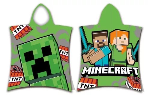 Minecraft TNT strand törölköző poncsó 50x115 cm