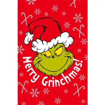 A Grincs Merry Grinchmas mikroflanel takaró 100x150cm
