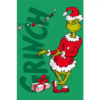 A Grincs Merry Presents mikroflanel takaró 100x150cm