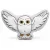 Harry Potter Hedwig Flying formapárna, díszpárna 43x30 cm