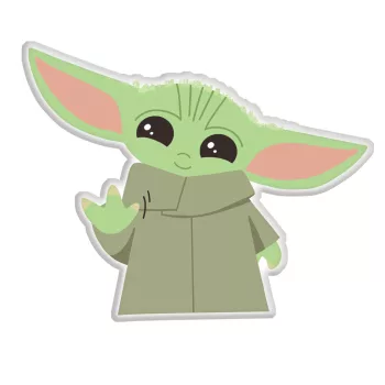 Star Wars Baby Yoda formapárna, díszpárna