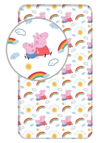 Peppa malac Hearts gumis lepedő 90x200 cm