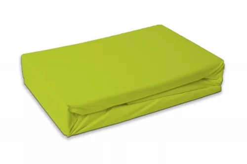 Zöld Lime gumis lepedő 160x200 cm