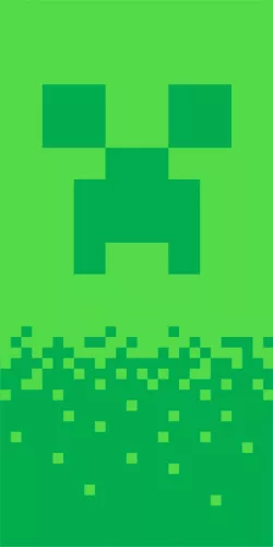 Minecraft Digital Creeper fürdőlepedő, strand törölköző 70x140cm