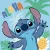 Disney Lilo és Stitch, A csillagkutya Ananas kéztörlő, arctörlő, törölköző 30x30cm