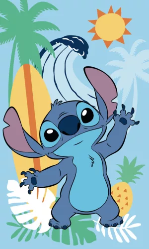 Disney Lilo és Stitch, a csillagkutya Ananas kéztörlő, arctörlő, törölköző 30x50cm