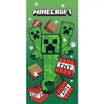   Minecraft TNT Creepers fürdőlepedő, strand törölköző 70x140cm (Fast Dry)