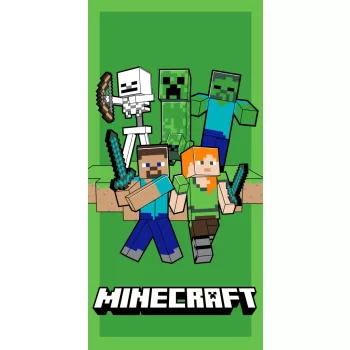   Minecraft Attack fürdőlepedő, strand törölköző 70x140cm (Fast Dry)