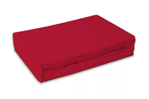 Piros Apple Red frottír gumis lepedő 90x200 cm