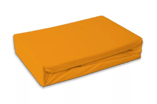 Narancssárga Orange frottír gumis lepedő 160x200 cm