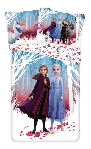 Disney Jégvarázs Leaf ágyneműhuzat 140×200cm, 70×90 cm microfibre