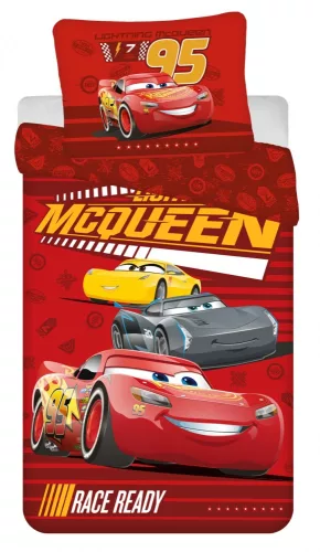 Disney Verdák Race Ready ágyneműhuzat 140×200cm, 70×90 cm microfibre