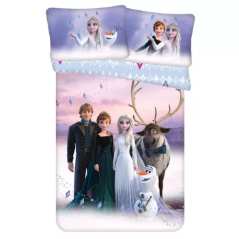   Disney Jégvarázs Winter Wonderland gyerek, ovis ágyneműhuzat 100×135 cm, 40×60 cm