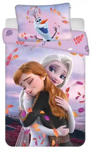 Disney Jégvarázs Purple Cloud gyerek, ovis ágyneműhuzat 100×135 cm, 40×60 cm