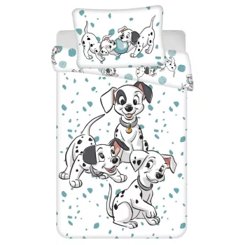   Disney 101 Kiskutya Blue Spots gyerek, ovis ágyneműhuzat 100×135cm, 40×60 cm